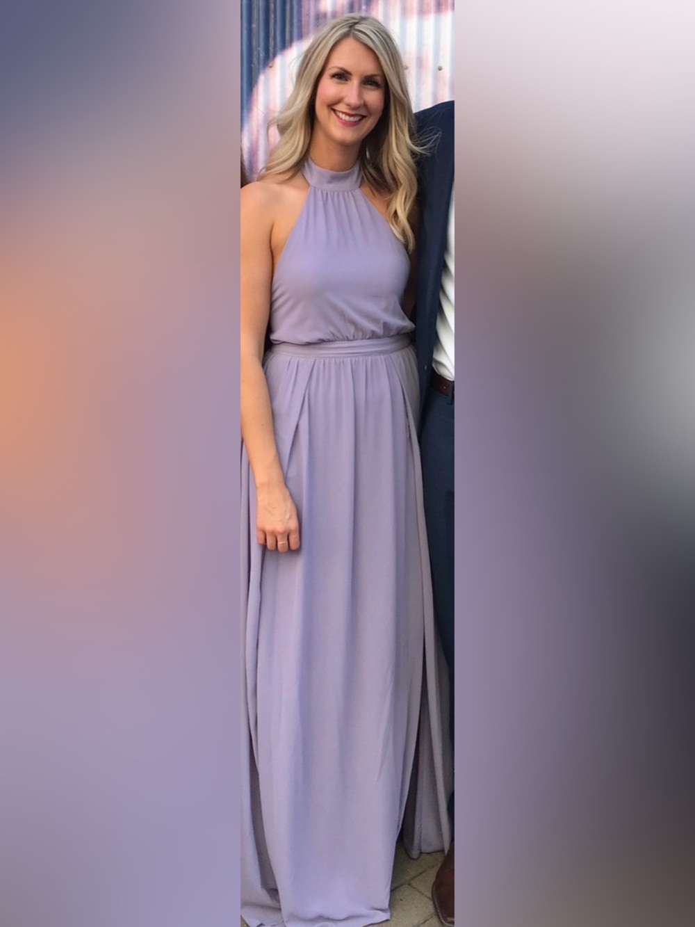 Tobi Lilac Halter Maxi Dress